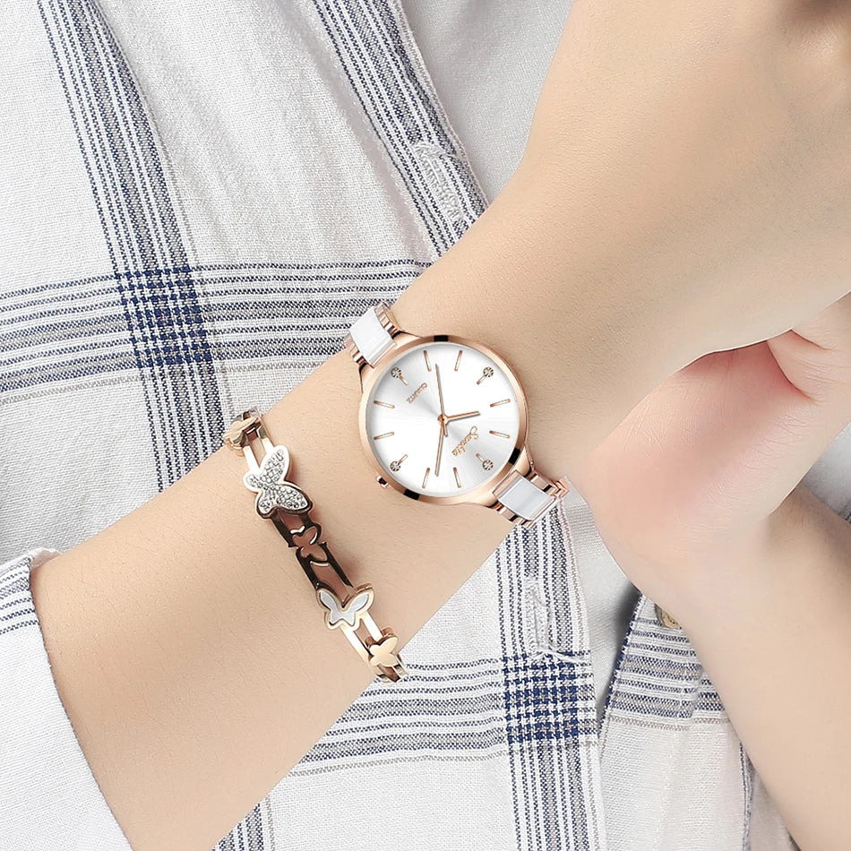 Sunkta Women Watches Luxury Fashion for Ladies Elegant Bracelet Waterproof