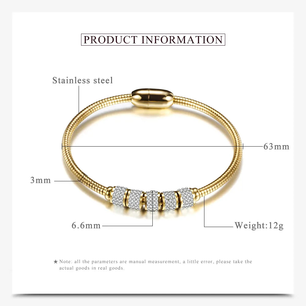 Fashion Woman Bracelet and Bangles With Magnetic Clasp